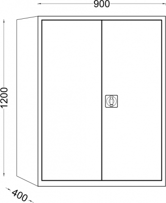 Fiset metalic Matrix A187, gri deschis, 2 polite, 900 x 400 x1200 mm